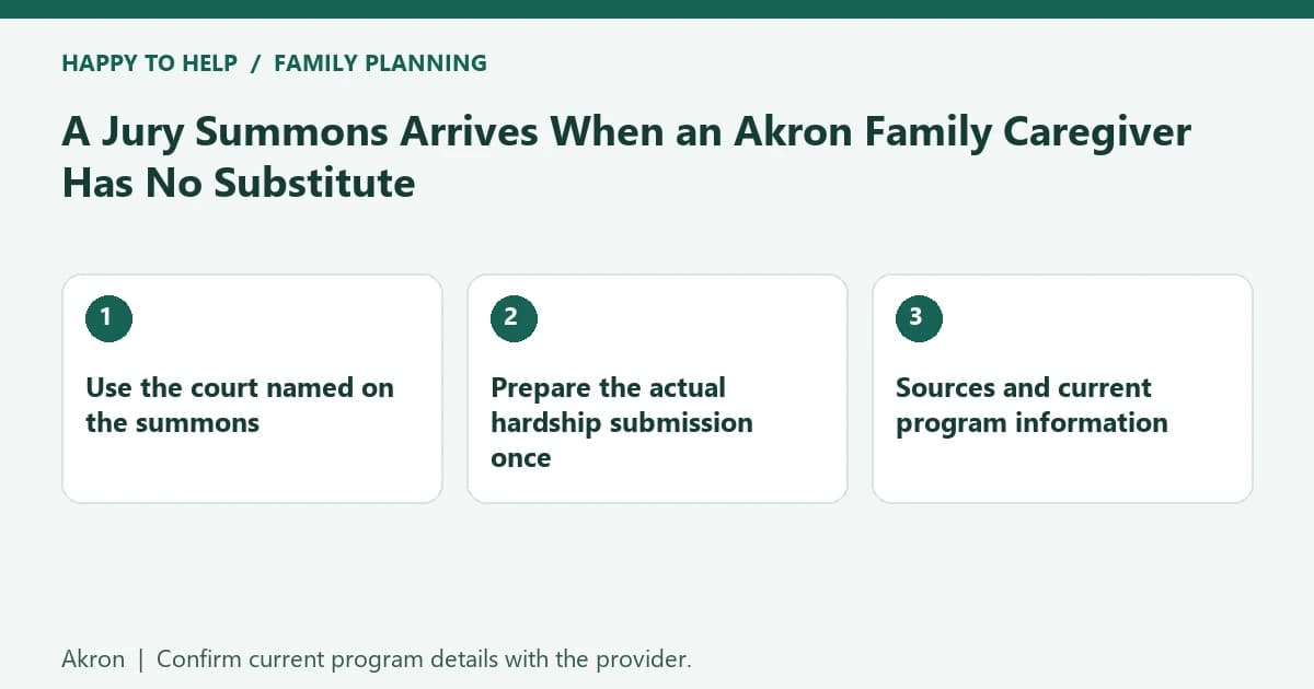A Jury Summons Arrives When an Akron Family Caregiver Has