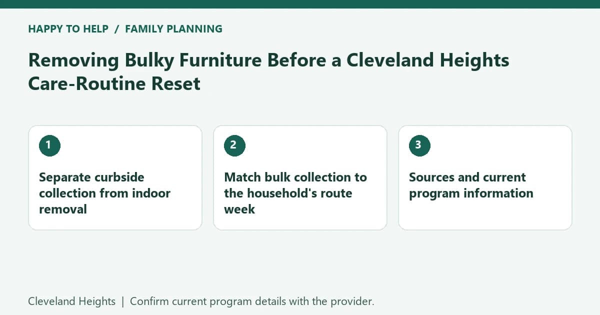 Removing Bulky Furniture Before a Cleveland Heights
