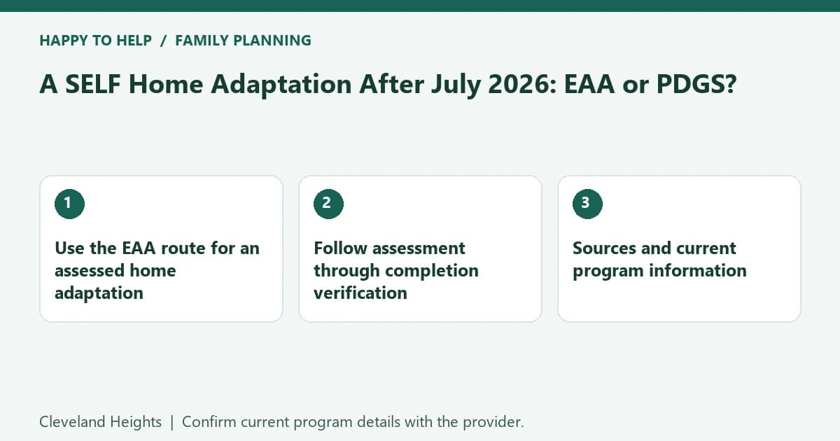 A SELF Home Adaptation After July 2026: EAA or PDGS?