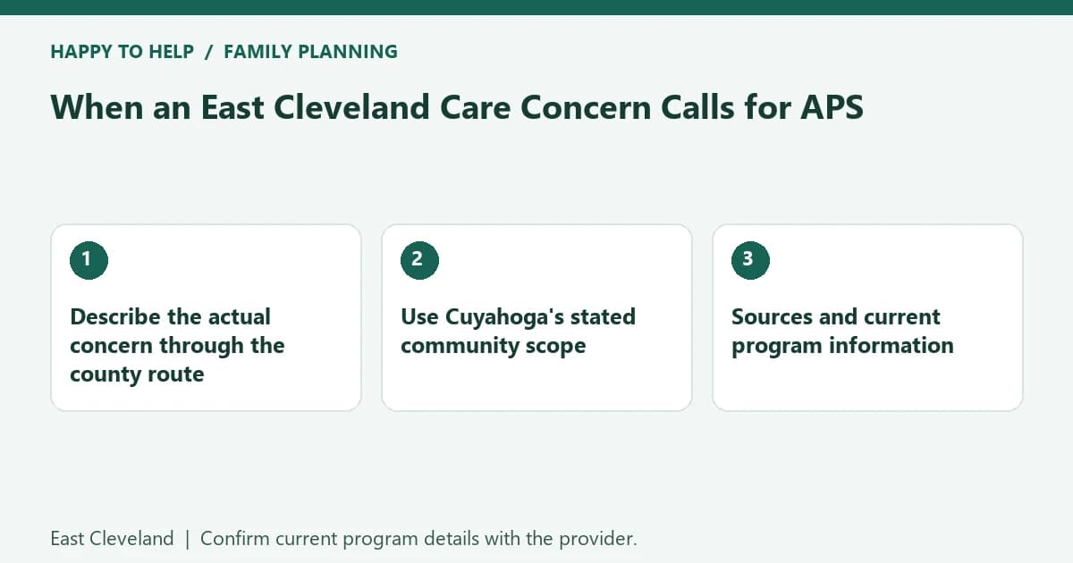 When an East Cleveland Care Concern Calls for APS