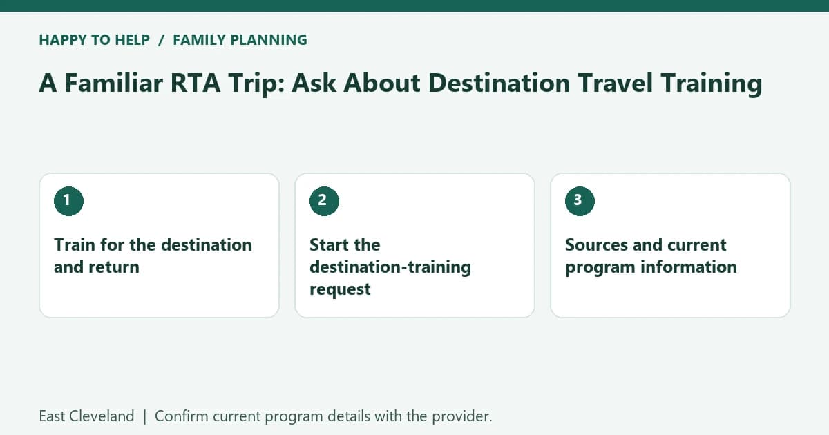 A Familiar RTA Trip: Ask About Destination Travel Training