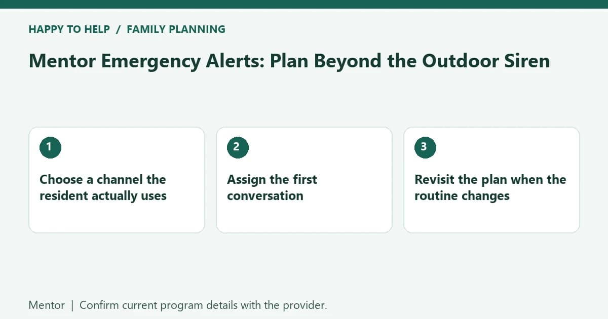Mentor Emergency Alerts: Plan Beyond the Outdoor Siren