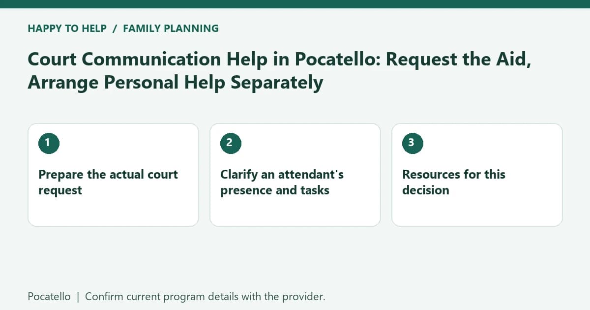 Court Communication Help in Pocatello: Request the Aid