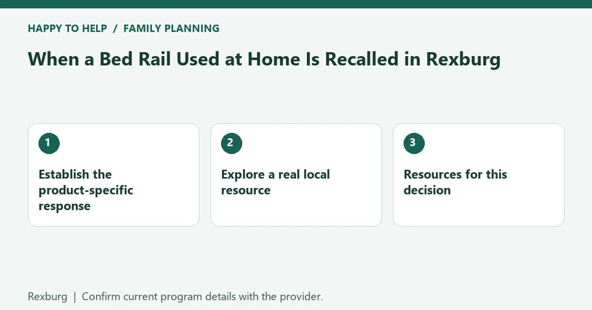 When a Bed Rail Used at Home Is Recalled in Rexburg