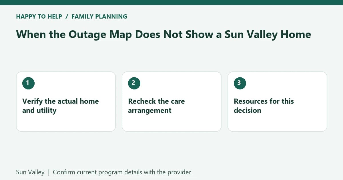 When the Outage Map Does Not Show a Sun Valley Home