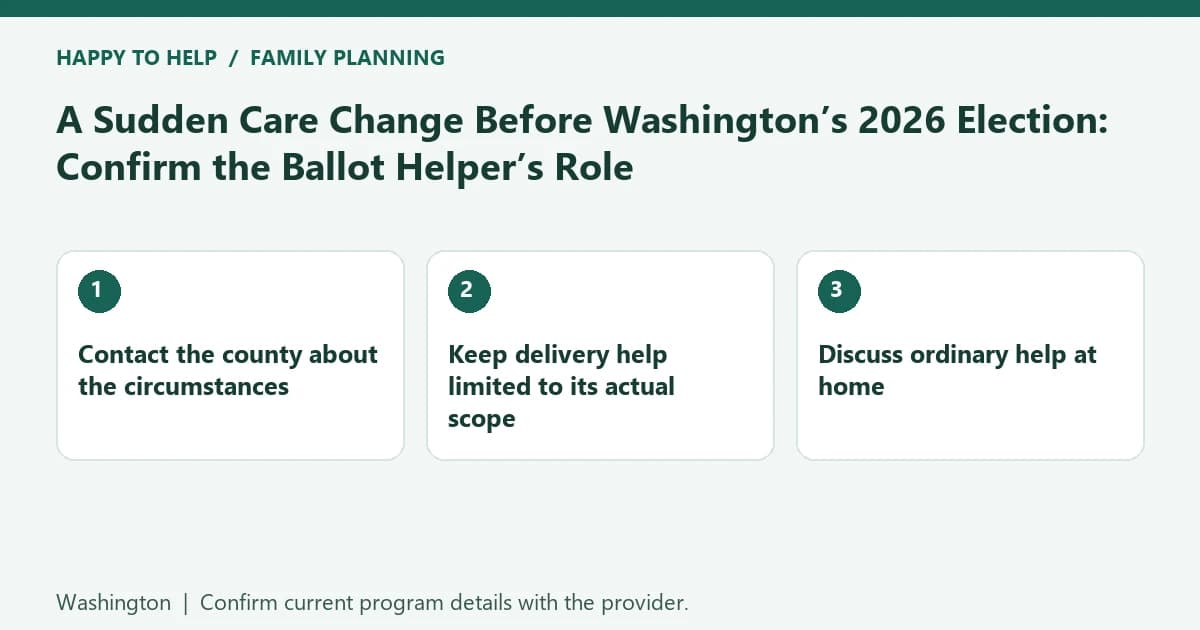 A Sudden Care Change Before Washington’s 2026 Election